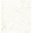 HomePop Cube Square Design Modern Faux Fur Fabric Ottoman in White