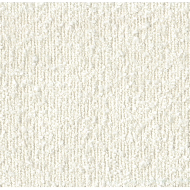 HomePop Cube Square Design Modern Boucle Fabric Ottoman in White