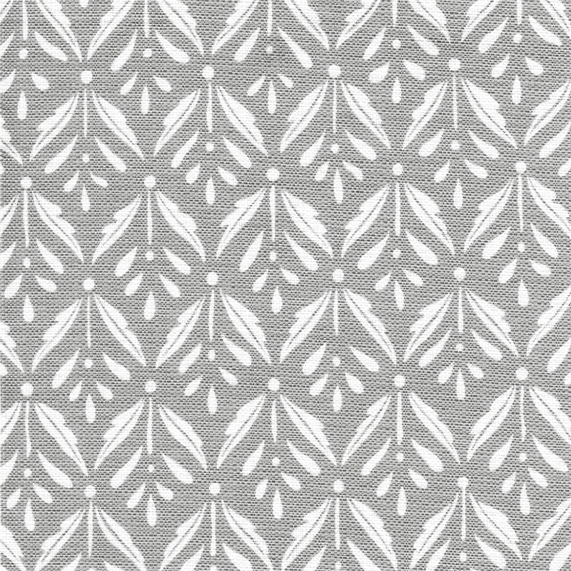 HomePop Square Transitional Fabric Storage Ottoman in Light Gray