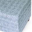 HomePop Square Transitional Fabric Storage Ottoman in Indigo Blue