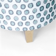 HomePop Round Transitional Fabric Storage Ottoman in Multi-Color