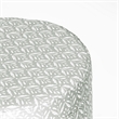 HomePop Round Transitional Fabric Storage Ottoman in Light Gray