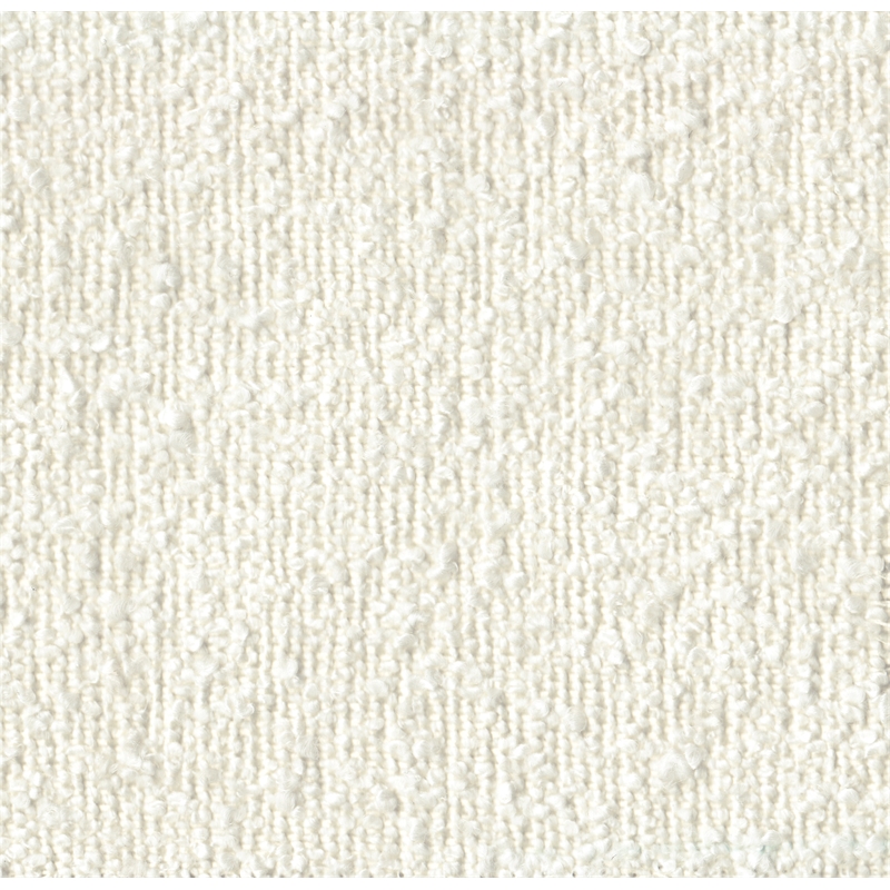 HomePop Round Transitional Fabric Upholstered Decorative Ottoman in Cream