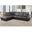 Star Home Living Corp Timmy Fabric Left Facing Sectional in Taupe Gray