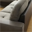 Star Home Living Corp Timmy Fabric Left Facing Sectional in Taupe Gray