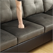 Star Home Living Corp Chris Fabric Right Facing Sectional in Taupe Gray