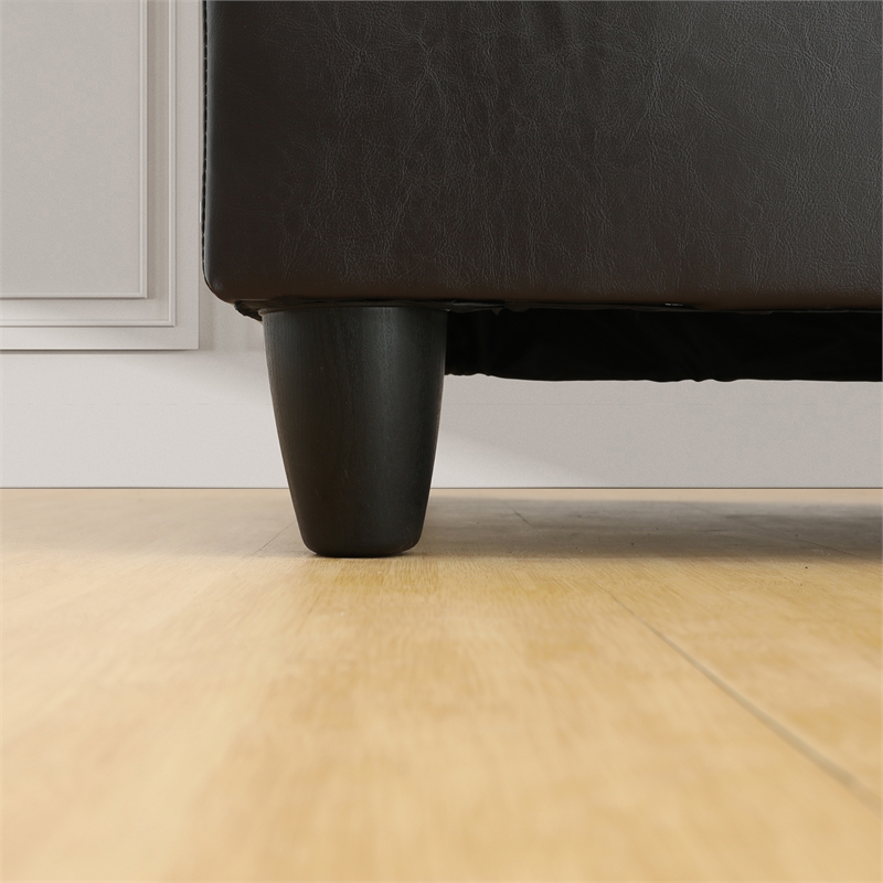 Star Home Living Corp Chris Fabric Right Facing Sectional in Taupe Gray