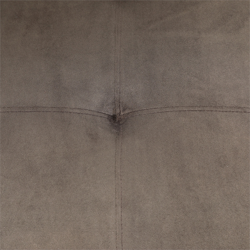 Star Home Living Corp Chris Microfiber Fabric Right Facing Sectional in Espresso