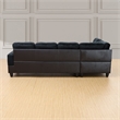 Star Home Living Corp Nina Fabric Left Facing Sectional in Mightnight Blue