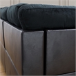 Star Home Living Corp Nina Fabric Left Facing Sectional in Mightnight Blue