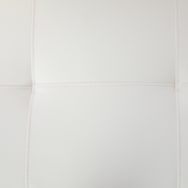 Star Home Living Corp Harry Faux Leather Right Sectional Sofa in White and Black