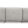 Star Home Living 3PC Flannelette Right Facing Sectional Sofa with Ottoman