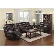 Star Home Living Corp 3-piece Faux Leather Living Room Set in Espresso