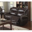 Star Home Living Corp 3-piece Faux Leather Living Room Set in Espresso