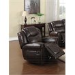 Star Home Living Corp 3-piece Faux Leather Living Room Set in Espresso