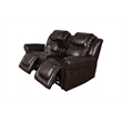 Star Home Living Corp 3-piece Faux Leather Reclining Living Room Set in Espresso
