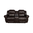 Star Home Living Corp 3-piece Faux Leather Reclining Living Room Set in Espresso