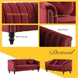 FUOROLA Mirando 2 Piece Living Room Set  Red