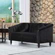FUOROLA Mirando 2 Piece Living Room Set  Black