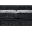 StarHome 2 Piece Microfiber Living Room sofa Set In Gray