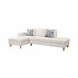 Starhome L Shaped White Faux Leather 2-Piece Couch Living Room Sofa Set
