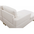 Starhome L Shaped White Faux Leather 2-Piece Couch Living Room Sofa Set