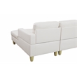 Star Home Living Raphael Sectional Sofa Cream White