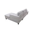 Starhome L Shaped Gray linen fabric 2-Piece Couch Living Room Sofa Set
