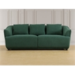 Star Home Living Corp 3-Piece Modern Microfiber Sofa Set in Dark Green