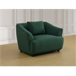 Star Home Living Corp 3-Piece Modern Microfiber Sofa Set in Dark Green