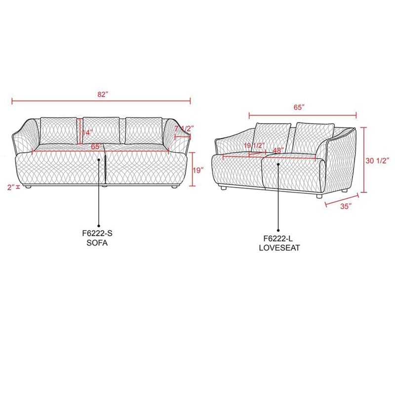Star Home Living Corp 2-Piece Modern Microfiber Sofa Set in Dark Green