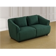 Star Home Living Corp 2-Piece Modern Microfiber Sofa Set in Dark Green