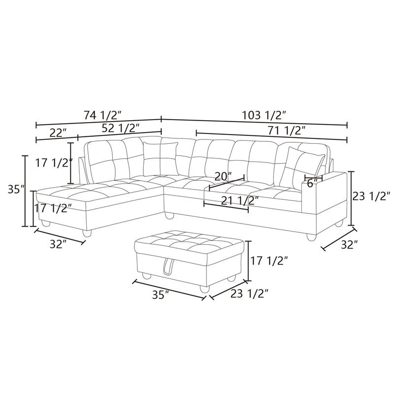 Star Home Living Corp Microfiber Faux Leather Sofa Set in Red Raspberry