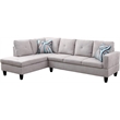 Star Home Living Sofia Sectional Light Gray