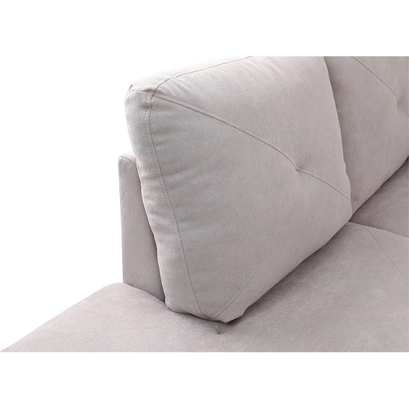 Star Home Living Sofia Sectional Light Gray