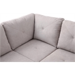 Star Home Living Sofia Sectional Light Gray