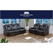Beverly Fine Furniture Roduco Faux Leather Power Recliner Sofa Loveseat Black