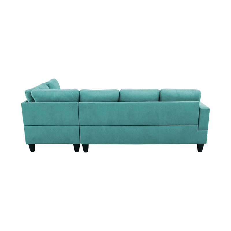 Starhome living La venta 2 piece sectional sofa Ocean Green Material-Flannelette