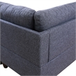 Starhome living La venta 2 piece sectional sofa Black Grey Material-Linen