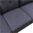 Starhome living La venta 2 piece sectional sofa Black Grey Material-Linen