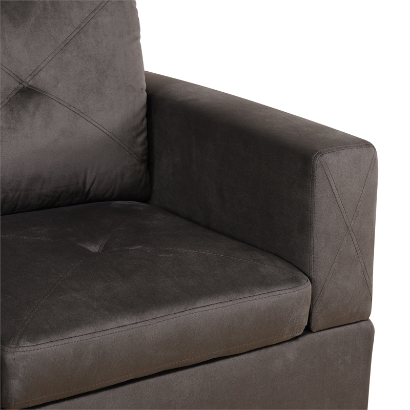 Starhome living La venta 2 piece sectional sofa  Chocolate Material-Microfiber