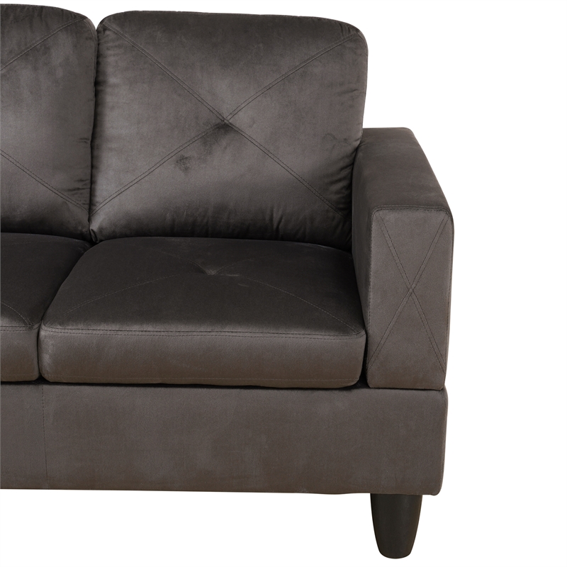 Starhome living La venta 2 piece sectional sofa  Chocolate Material-Microfiber