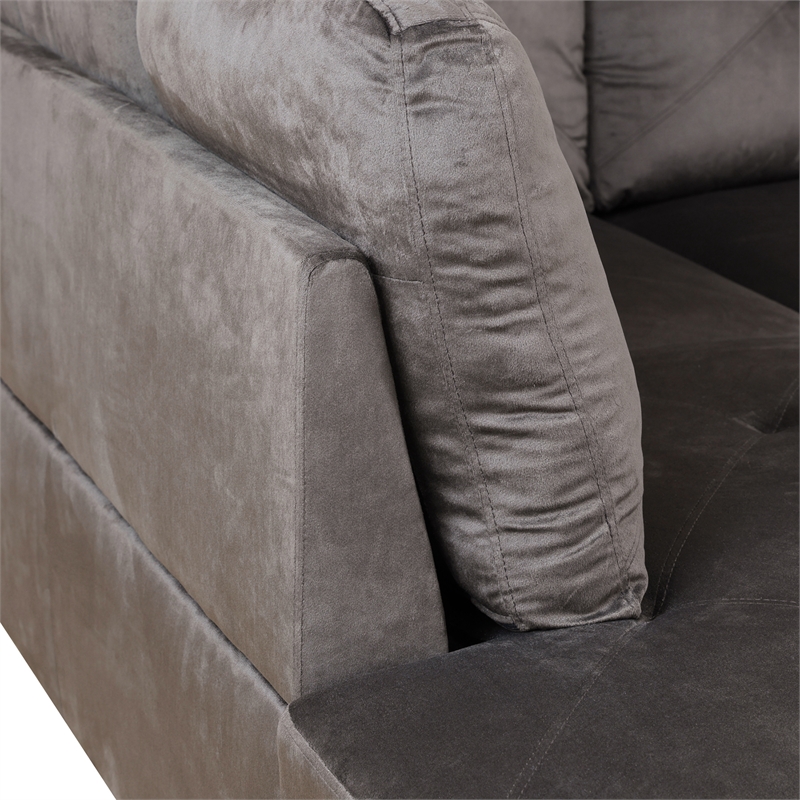 Starhome living La venta 2 piece sectional sofa  Chocolate Material-Microfiber