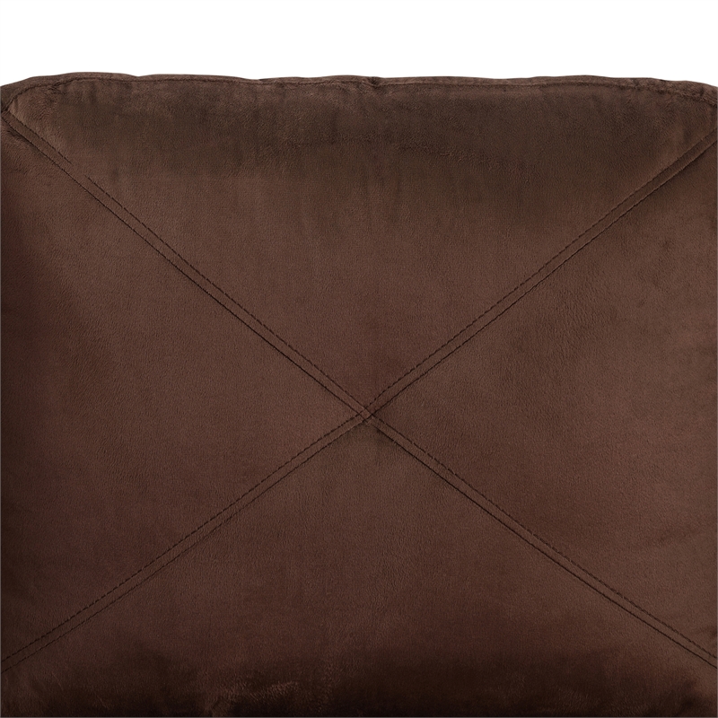 Star Home Living Corp Chris Microfiber Fabric Left Facing Sectional in Espresso