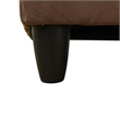 Star Home Living Corp Chris Microfiber Fabric Right Facing Sectional in Espresso
