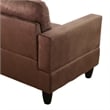 Star Home Living Corp Chris Microfiber Fabric Right Facing Sectional in Espresso