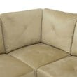 Star Home Living Corp Chris Microfiber Fabric Left Facing Sectional
