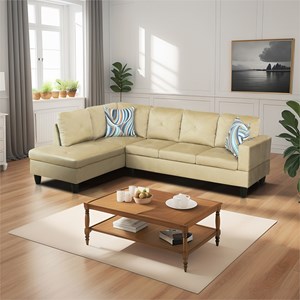 Star Home Living Corp Chris Microfiber Fabric Left Facing Sectional