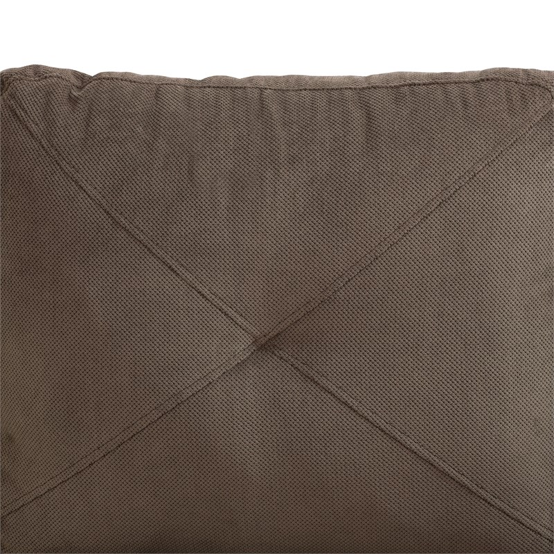 Star Home Living Corp Chris Microfiber Fabric Left Facing Sectional Brown Color