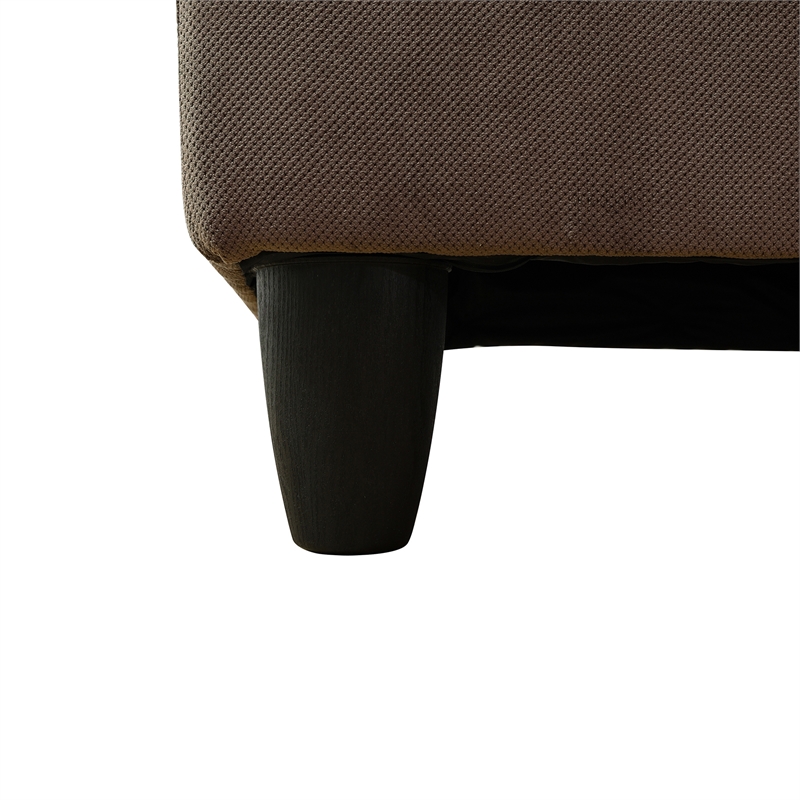 Star Home Living Corp Chris Microfiber Fabric Right Facing Sectional Brown Color